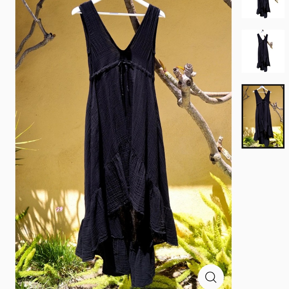 Stark x drama dress in black